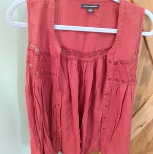 🌼 Vintage button up top